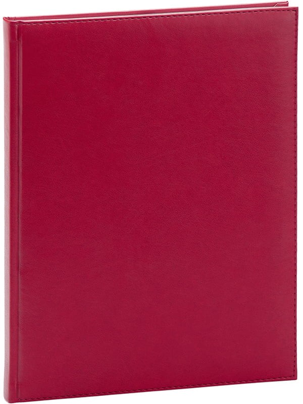 Agenda nedatata 232 pagini in format A4, semn de carte, coperti buretate, rosie - imagine 6